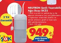 NEUTRON ŞARJLI TAŞINABİLİR AĞIZ DUŞU DC22